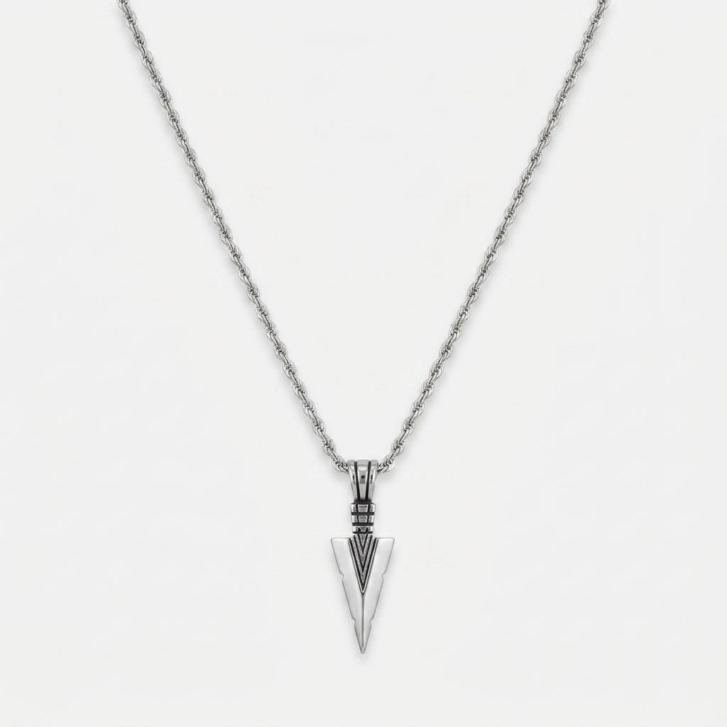 Men's Arrowhead Pendant Necklace