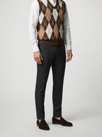 Men's Autumn Argyle Knit Sleeveless Jumper Vest