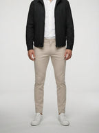 Men's Autumn Bomber Jacket with Zip Front
