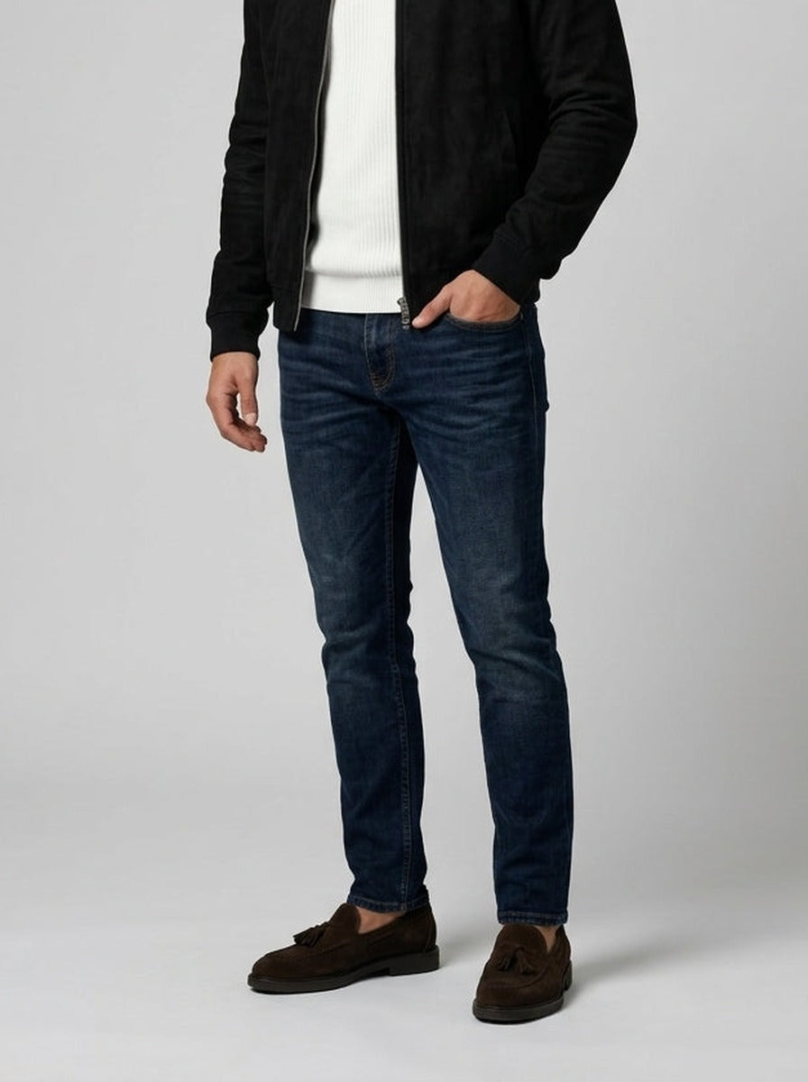 Men's Autumn Brushed Collared Full Zip Jacket