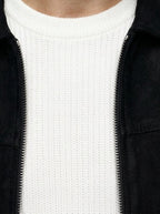 Men's Autumn Brushed Collared Full Zip Jacket