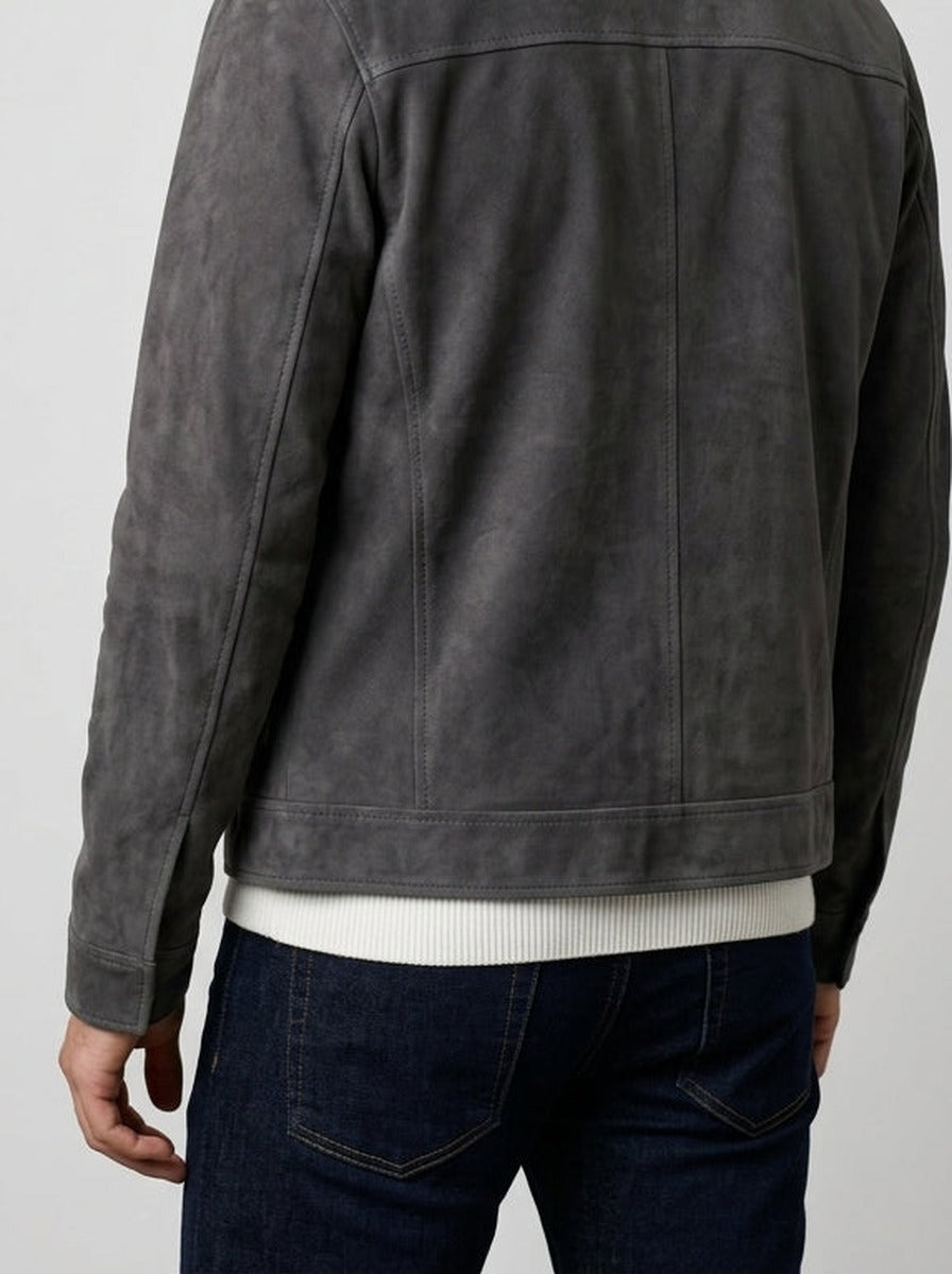 Men's Autumn Brushed Collared Full Zip Jacket
