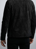 Men's Autumn Brushed Full Zip Jacket with Stand Collar
