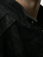 Men's Autumn Brushed Full Zip Jacket with Stand Collar