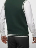 Men's Autumn Cable Knit Sleeveless Jumper Vest