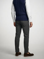 Men's Autumn Cable Knit Sleeveless Jumper Vest with V-Neck