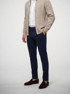 Men's Autumn Cable Knit Zip-Up Cardigan