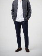 Men's Autumn Cable Knit Zip-Up Cardigan