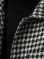 Men's Autumn Check Cropped Jacket with Spread Collar