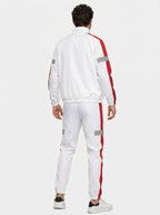 Men's Autumn Colour Block Two Piece Set with Full Zip Stand Collar
