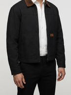 Men's Autumn Corduroy Collar Cotton Canvas Jacket