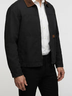 Men's Autumn Corduroy Collar Cotton Canvas Jacket