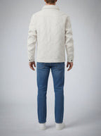 Men's Autumn Corduroy Trucker Jacket with Borg Lining