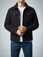Men's Autumn Corduroy Trucker Jacket with Borg Lining