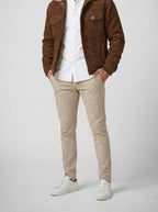 Men's Autumn Corduroy Trucker Jacket with Sherpa Collar
