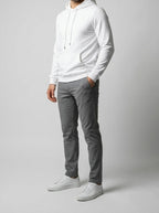 Men's Autumn Cotton Pullover Hoodie with Drawstring Hood