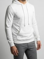 Men's Autumn Cotton Pullover Hoodie with Drawstring Hood