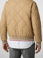 Men's Autumn Diamond Quilted Bomber Jacket
