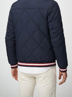 Men's Autumn Diamond Quilted Full Zip Jacket