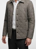 Men's Autumn Diamond Quilted Overshirt