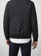 Men's Autumn Diamond Quilted Zip-Up Jacket