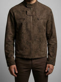 Men's Autumn Distressed Biker Jacket