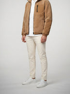 Men's Autumn Fleece Jacket with Funnel Neck