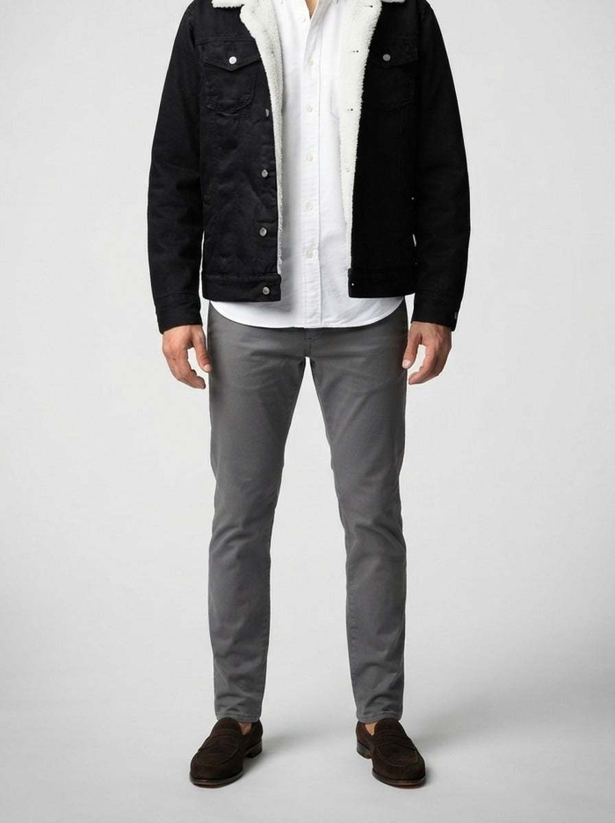 Men's Autumn Fleece Lined Denim Jacket