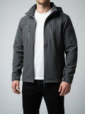 Men's Autumn Fleece Lined Softshell Jacket with Hood