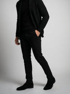Men's Autumn Heavy Ribbed Knit Cardigan with Shawl Collar