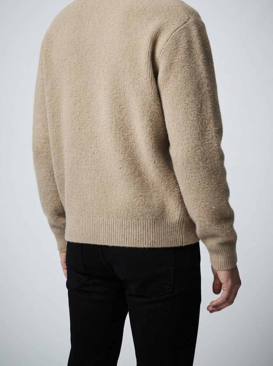 Men's Autumn Knit Polo Collar Jumper