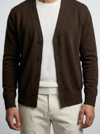 Men's Autumn Knit V Neck Button Cardigan