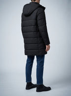 Men's Autumn Longline Padded Parka Coat with Detachable Hood