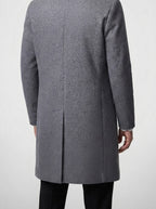 Men's Autumn Notch Lapel Single Breasted Wool Overcoat
