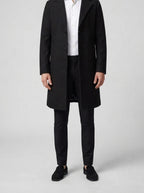Men's Autumn Notch Lapel Single Breasted Wool Overcoat