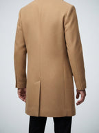 Men's Autumn Notch Lapel Single Breasted Wool Overcoat