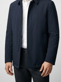 Men's Autumn Padded Jacket with Point Collar