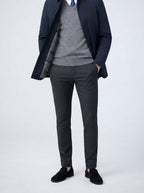 Men's Autumn Padded Jacket with Point Collar