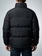 Men's Autumn Padded Puffer Jacket with Borg Lining