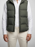 Men's Autumn Padded Quilted Hooded Gilet