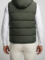 Men's Autumn Padded Quilted Hooded Gilet