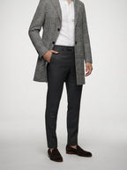 Men's Autumn Prince of Wales Check Wool Overcoat