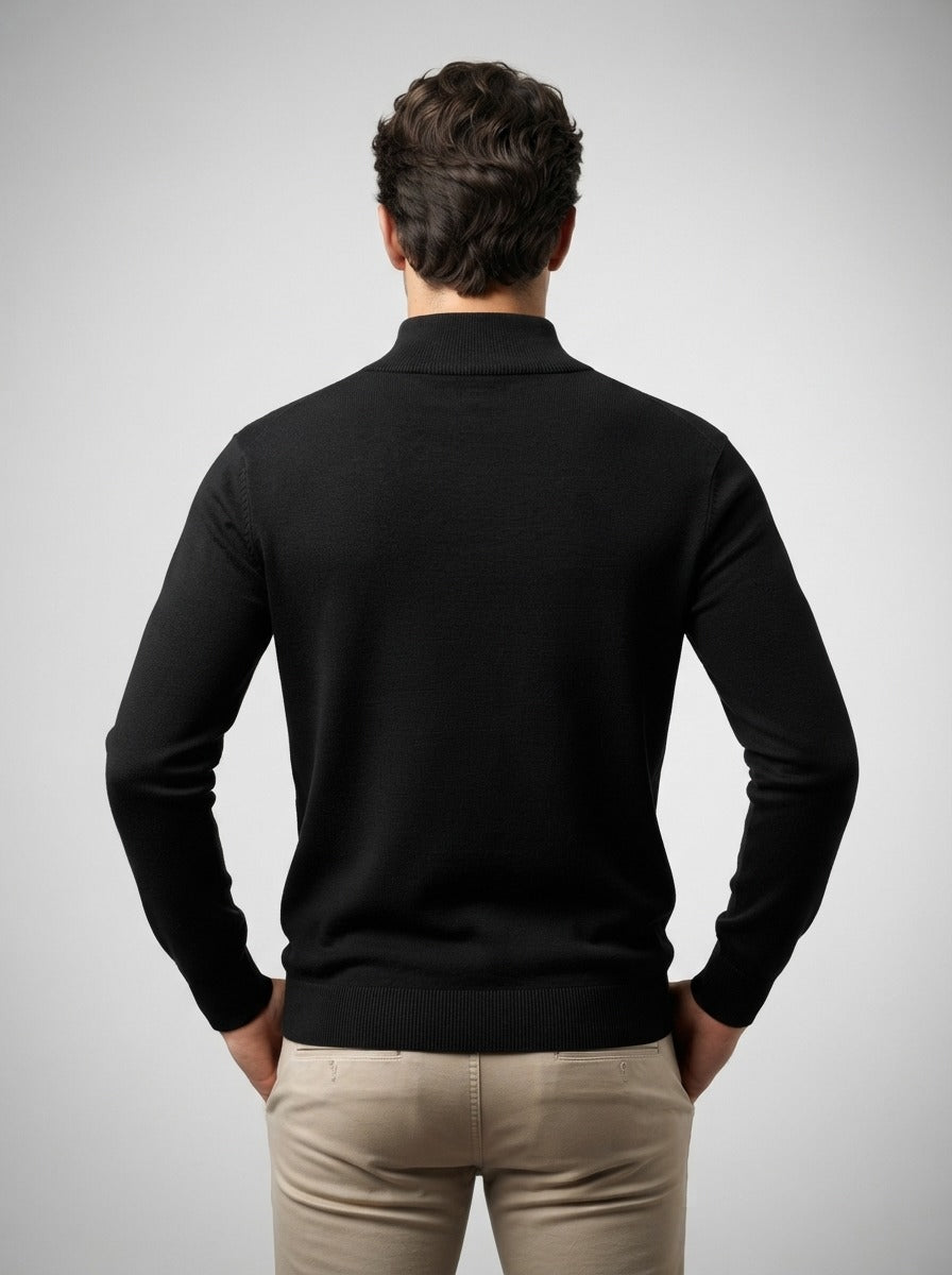 Men's Autumn Quarter Zip Knit Jumper