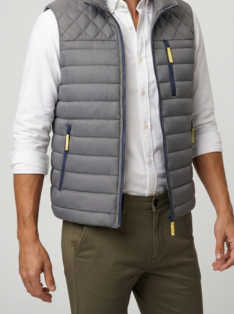 Men's Autumn Quilted Stand Collar Padded Gilet