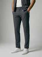 Men's Autumn Reversible Gilet and Slim Trousers Two-Piece Set