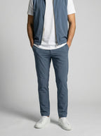Men's Autumn Reversible Gilet and Slim Trousers Two-Piece Set