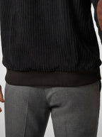 Men's Autumn Ribbed Knit Half Zip Jumper