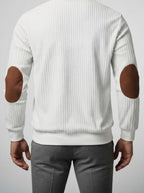 Men's Autumn Ribbed Knit Half Zip Jumper