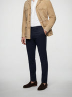 Men's Autumn Suede Field Jacket with Four Pockets