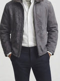 Men's Autumn Suede Shearling Collar Jacket